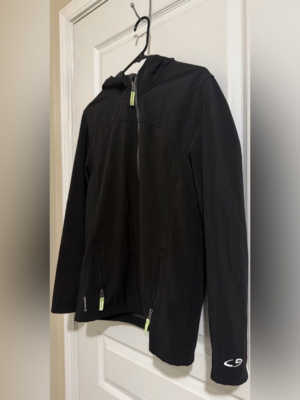 Champion Men's Full Zip Fleece Lined Black Jacket Size XL - Picture 1 of 3